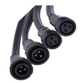 waterproof connector 2 pin to 8 pin M24 electrical wire with molded connector